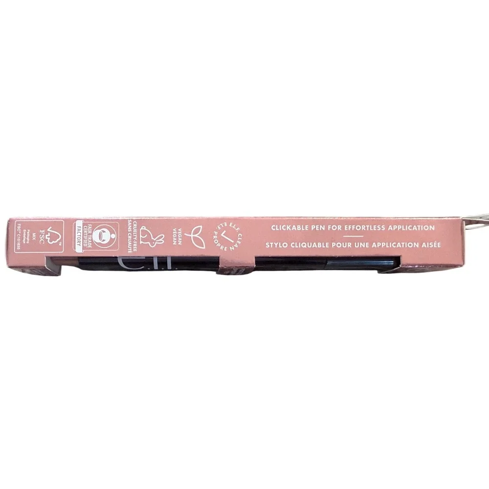 elf Pout Clout Lip Plumping Pen 3-in-1 Gloss Balm Clickable Sheer Pink Nude New